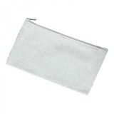 Penar cu fermoar, geanta cosmetice, gri, 21x11 cm