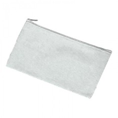 Penar cu fermoar, geanta cosmetice, gri, 21x11 cm