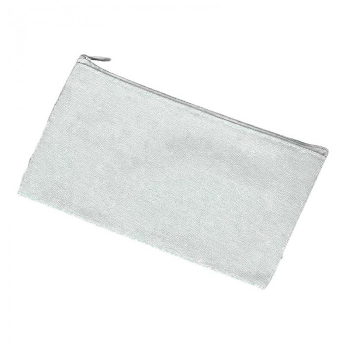 Penar cu fermoar, geanta cosmetice, gri, 21x11 cm