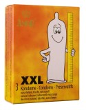Prezervative Amor XXL, Lubrifiate, 3 Bucati - Protectie Maxima si Confort