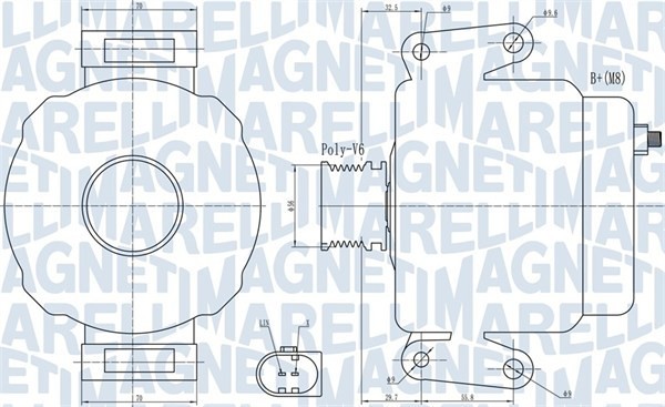 MAGNETI MARELLI 063732007010 Generator / Alternator