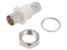 Conector BNC mamă 75&Omega;, montare pe panou