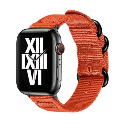 Curea Apple Watch sport portocalie 42 44 45mm foto