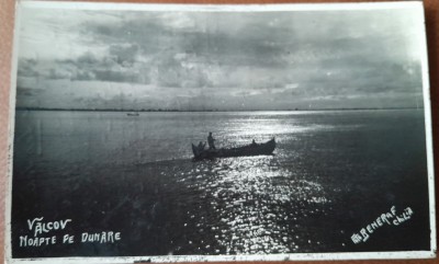 Carte postala, Valcov, Noapte pe Dunare, 1939 foto