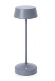 Lampa LED de exterior Esprit, Bizzotto, 11x33 cm, cu baterie reincarcabila, otel acoperit cu pulbere, albastru