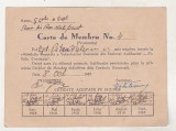 Bnk div Carte de membru Asociatia Generala a Voluntarilor Romaniei ..., Romania 1900 - 1950