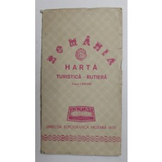 ROMANIA.HARTA TURISTICA-RUTIERA , 1979