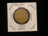 M1 C10 - Moneda foarte veche 115 - Romania - 20 lei 1991