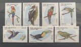 PC351 - Nicaragua 1981 Fauna/ Pasari, serie MNH, 7v, Nestampilat