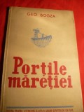 Geo Bogza - Porțile Măreției, ed. I, 1951, ilustrații Ligia Macovei, carte rară, călătorie, Dobrogea, Electrificare