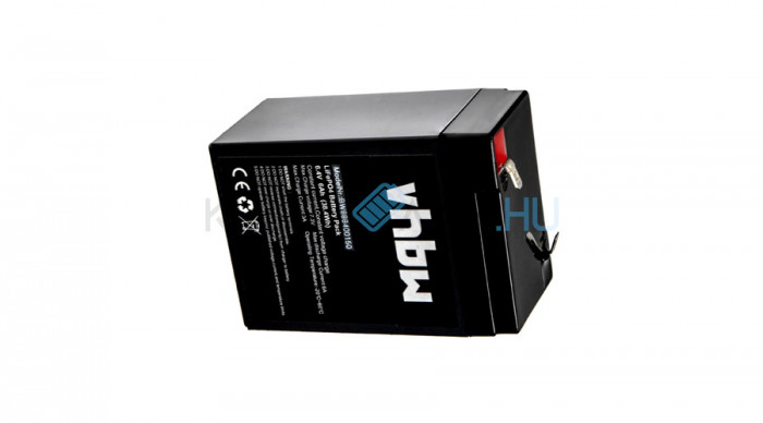 Baterie VHBW LiFePO4 6Ah 6.4V 38.4 Wh Baterie litiu-fosfat de fier pentru rulote