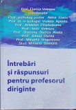 AS - PROF. FLORICA VELESCU - INTREBARI SI RASPUNSURI PENTRU PROFESORUL DIRIGINTE