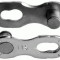 Za conectare rapida KMC 11V (CL550S02), 1/2&quot;, 2 zale, otel, argintiu