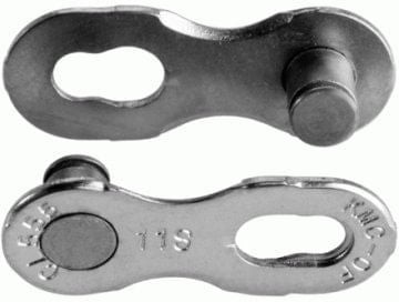 Za conectare rapida KMC 11V (CL550S02), 1/2&quot;, 2 zale, otel, argintiu