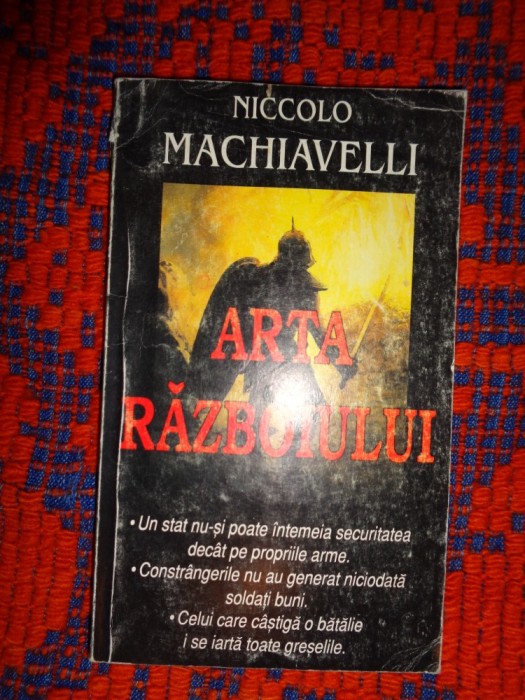 Niccolo Machiavelli - Arta razboiului /190 pagini