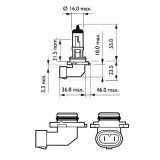 BEC FAR HB4 12V P22d 51W (blister) VISION PHILIPS 2851