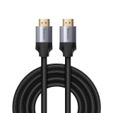 CABLU video Baseus Enjoyment, HDMI (T) la HDMI (T), rezolutie maxima 4K UHD (3840 x 2160) la 60 Hz, conectori auriti, braided, 3m, gri &quot;CAKSX-D0G&quot; (ti