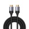 CABLU video Baseus Enjoyment, HDMI (T) la HDMI (T), rezolutie maxima 4K UHD (3840 x 2160) la 60 Hz, conectori auriti, braided, 3m, gri &quot;CAKSX-D0G&quot; (ti