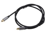 Cablu Toslink Mufă Aurit Negru 3m