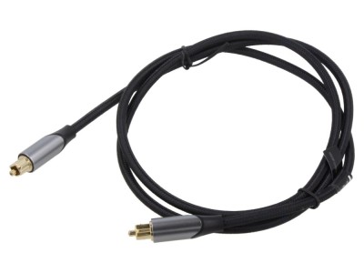 Cablu optic Toslink aurit negru 3m foto