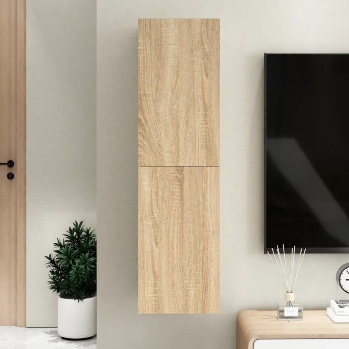 vidaXL Comodă TV, stejar Sonoma, 30,5x30x110 cm, lemn prelucrat 803368