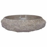 Cumpara ieftin Chiuveta, gri, &Oslash;40x12 cm, marmura