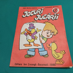 JOCURI JUCĂRII *CARTE COLORAT / ANA MARIA BUZEA, ZAHARIA BUZEA /VOL. 6 *