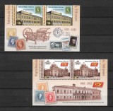 ROMANIA 2022 - POSTA ROMANA, 160 DE ANI, 2 VALORI+MANSETA, MNH - LP 2377, Nestampilat