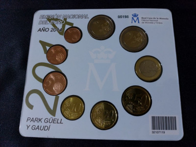 Spania 2014 - Set complet de euro bancar de la 1 cent la 2 euro BU foto