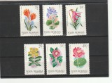 1980 LP 1007 FLORI EXOTICE DIN GRADINA BOTANICA BUCURESTI SERIE MNH NESTAMPILATA