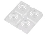 Lentilă LED pătrată transparentă 25-32&deg; 8,5mm