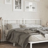 Cumpara ieftin Tăblie de pat metalică, alb, 180 cm