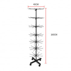 Stativ pentru expunere, 7 etaje, rotativ - 650032 foto