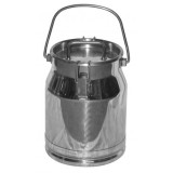 Bidon Transport Lapte Melasty 10L, Inox, Cleme Prindere, Capac, Alimentar
