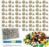 Set 70 Nituri Clips Captuseala Auto Bej, Kit Reparatie Tapiterie Universala OEM