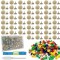 Set trusa pentru reparatii captuseala auto, nituri, clips, 70 buc, bej