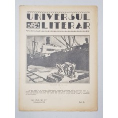 REVISTA &#039;UNIVERSUL LITERAR&#039;, ANUL XLII, NR. 37, 12 SEPTEMBRIE 1926