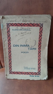 Din inima tarii - Elena din Ardeal poezii cu dedicatia autoarei foto