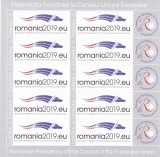 ROMANIA 2019 Presedentia Romaniei la Consiliul Europei MINICOALA LP.2225b MNH., Istorie, Nestampilat