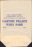 PG63 Pungă din h&acirc;rtie I.A.P.L. &bdquo;Carul cu bere&rdquo;, Laboratorul Lipscani, pentru cartofi prăjiți fără sare 100 gr., perioada comunistă