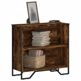Gossi biblioteca, stejar fumuriu, 80x31x74,5 cm, lemn prelucrat