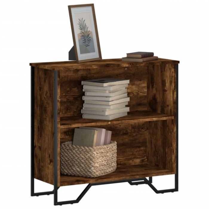 vidaXL Bibliotecă, stejar fumuriu, 80x31x74,5 cm, lemn prelucrat 848621