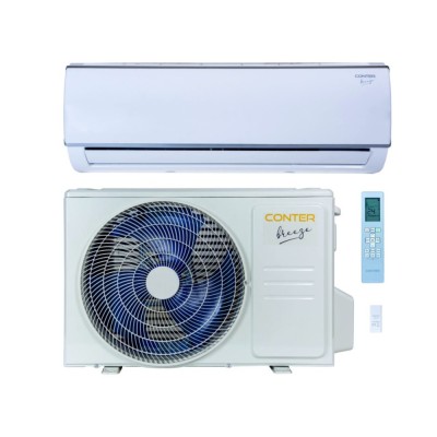 Aparat aer conditionat Conter Breeze, 9000 BTU, Wi-Fi Control, inverter, Clasa A++, functii Self cleaning, Follow me, Sleep mode, alb foto