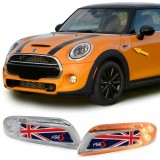 Indicatori laterali LED Union Jack rosu albastru potriviti pentru Mini One Cooper S F55 F56 F57 2014-21 Performance AutoTuning