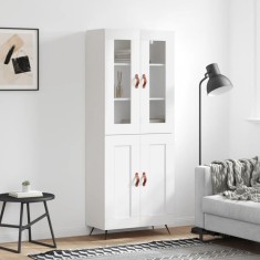 vidaXL Dulap &icirc;nalt, alb, 69,5x34x180 cm, lemn compozit 3198313