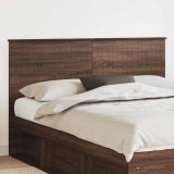 vidaXL Tăblie cap cu headboard Stejar &icirc;nchis 160 cm Lemn compozit 887744