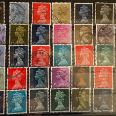 Lot 45 de timbre Elisabeta a II - a , Marea Britanie