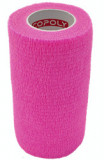 BANDAJ ELASTIC AUTOADEZIV COPOLY 10 X450CM - ROSU ROSE