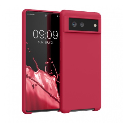 Husa pentru Google Pixel 6, Silicon, Rosu, 55480.229, kwmobile foto