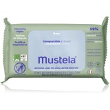 Mustela Compostable at Home Cleansing Wipes servetele pentru curatare produs parfumat pentru nou-nascuti si copii 60 buc